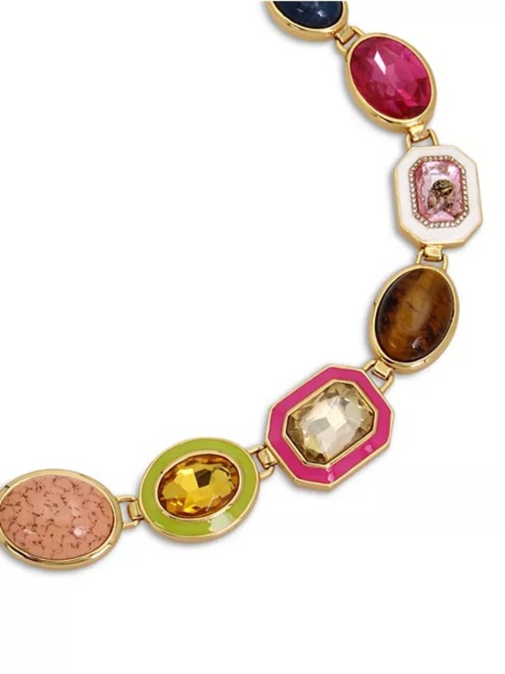 KURT GEIGER LONDON Signature Stone Gem Necklace, 18" NWT - Picture 4 of 4